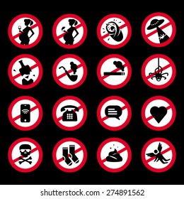 funny prohibited symbols
