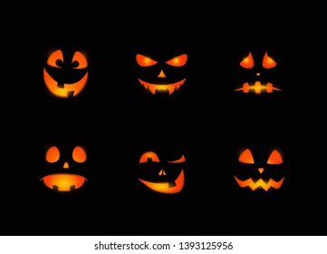 Funny pumpkin faces for Halloween