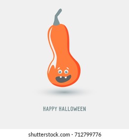 Funny pumpkin for Halloween design. Happy Halloween character