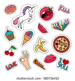 Funny quirky colorful food