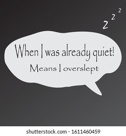 Funny quote with black background