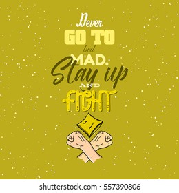 Funny quote. Typography for poster, invitation, greeting card or t-shirt. Vector lettering design with funny doodle hand-drawn picture