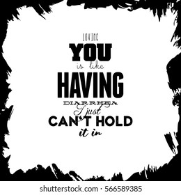 Funny quote. Typography for poster, invitation, greeting card or t-shirt. Vector lettering design with funny doodle hand-drawn picture