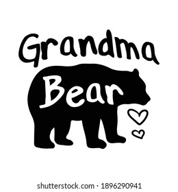 Funny Quote Vector Mama Bear Text