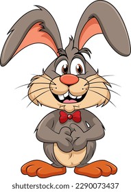 Funny Rabbit Cartoon Character illustration
