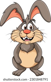 Funny Rabbit Cartoon Character illustration