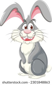 Funny Rabbit Cartoon Character illustration