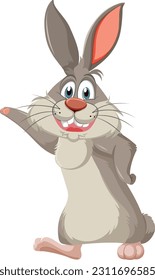 Funny Rabbit Cartoon Character illustration