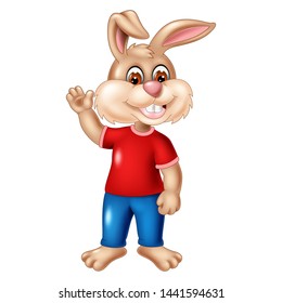Funny Rabbit Cartoon for your design