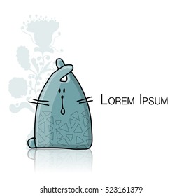 Funny rabbit character for your design