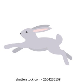 Funny rabbit. Holiday, Easter. Decoration for postcards.