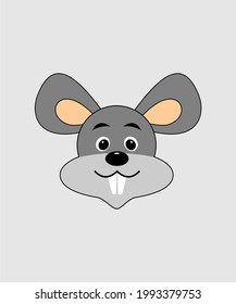 Funny rabbit icon vector design.