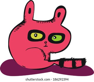 Funny raccoon