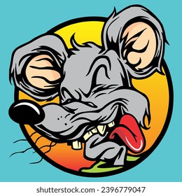 funny rat teeth smile mouse