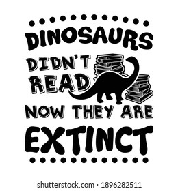 Funny Reading Book Quote text and illustration