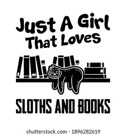 Funny Reading Book Quote text and illustration