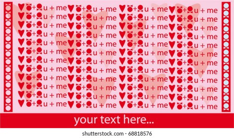 funny red valentine card, vector