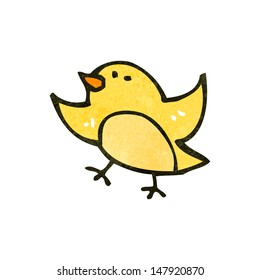 lustiger Retro-Cartoon-Vogel