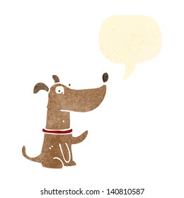 funny retro cartoon dog