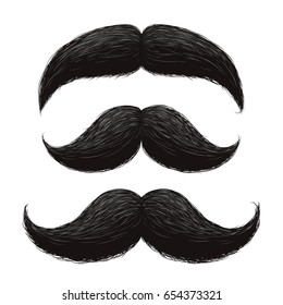 mustache vector ai