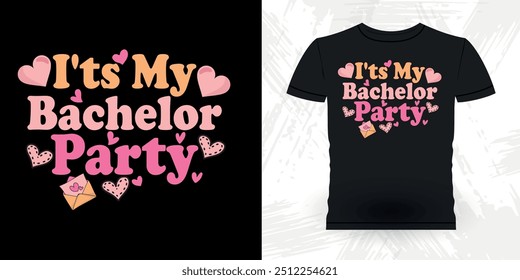 Funny Retro Vintage Bachelor Party T-shirt Design