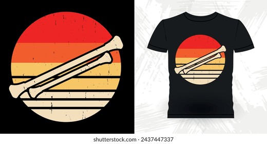 Funny Retro Vintage Baton Twirling T-shirt Design