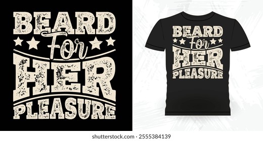 Funny Retro Vintage Beard T-shirt Design