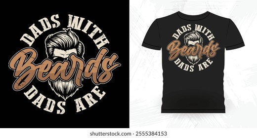 Funny Retro Vintage Beard T-shirt Design