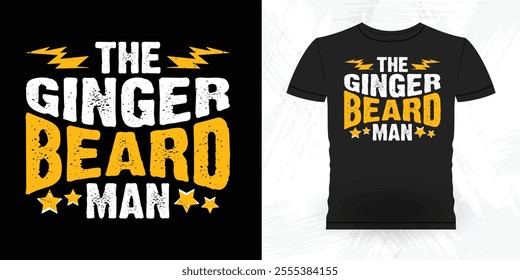 Funny Retro Vintage Beard T-shirt Design