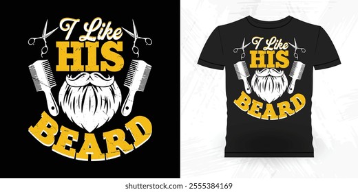 Funny Retro Vintage Beard T-shirt Design