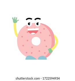 The funny and ridiculous donut mascot