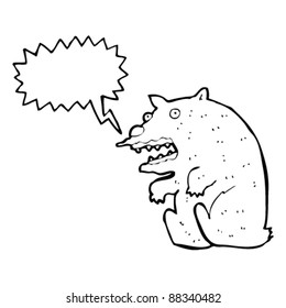 lustiger Straußbärenkartoon