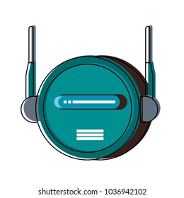 Funny robot cartoon