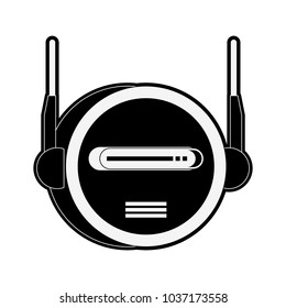 Funny robot cartoon