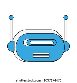 Funny robot cartoon