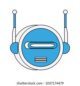 Funny robot cartoon