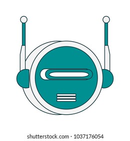 Funny robot cartoon