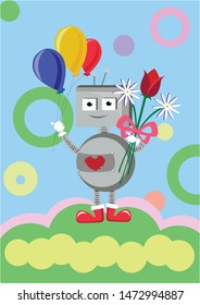 
funny robots. Mechanics. complex mechanisms