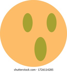 Funny Round Simple Vector Emoticons or Emojis With Emotions 
