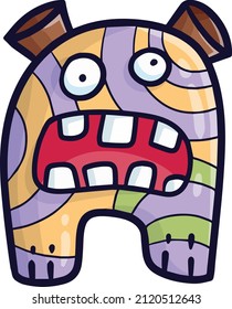 Hübsche, abgerundete Streifen, Monster-Cartografik