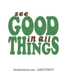 Funny rude lettering text in retro 70s groovy aesthetic style. Fun decoration sign, poster print or greeting card concept.