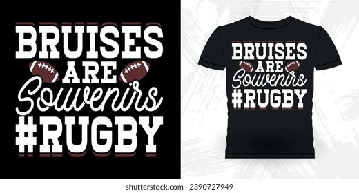 Funny Rugby Player Coach Vintage Rugby Player T-shirt Design