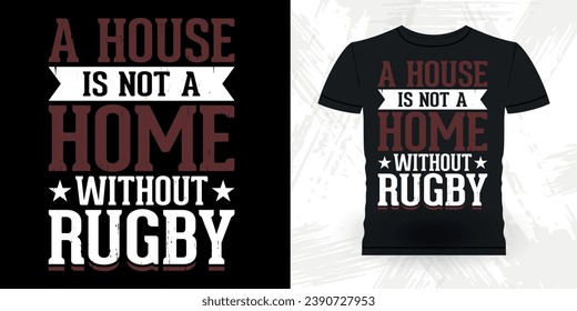 Funny Rugby Player Coach Vintage Rugby Player T-shirt Design