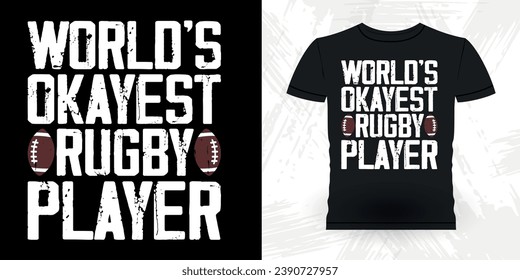 Funny Rugby Player Coach Vintage Rugby Player T-shirt Design