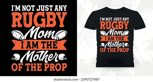 Funny Rugby Player Coach Vintage Rugby Player T-shirt Design