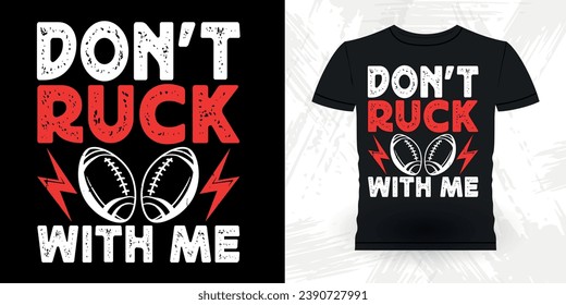 Funny Rugby Player Coach Vintage Rugby Player T-shirt Design