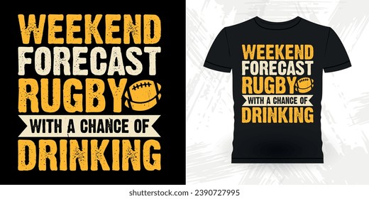 Funny Rugby Player Coach Vintage Rugby Player T-shirt Design