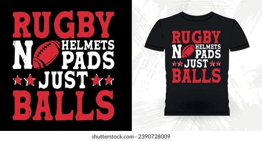 Funny Rugby Player Coach Vintage Rugby Player T-shirt Design