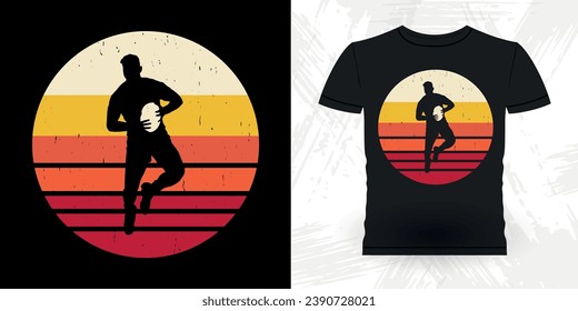 Funny Rugby Player Coach Vintage Rugby Player T-shirt Design