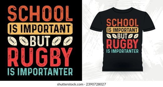 Funny Rugby Player Coach Vintage Rugby Player T-shirt Design